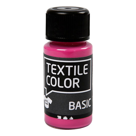 Creativ Company Textile Color Semi -Covering Textile Paint - Pink, 50 ml