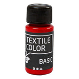 Creativ Company Textile Color Semi -Covering Textile Paint - Red, 50 ml