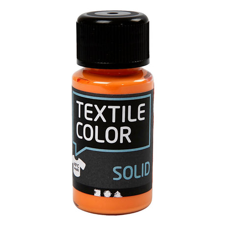 Creativ Company tekstilfarve, der dækker tekstilmaling - orange, 50 ml