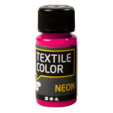 Creativ Company tekstilfarve, der dækker tekstilmaling - neonrosa, 50 ml