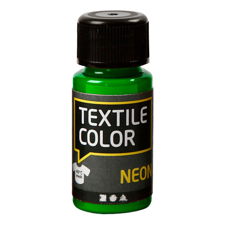 Creativ Company Textile Color -Covering Textile Paint - Neon Green, 50 ml