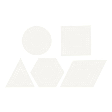 Creativ Company Cross Stitches Cardboard White Geometric, 20 ..