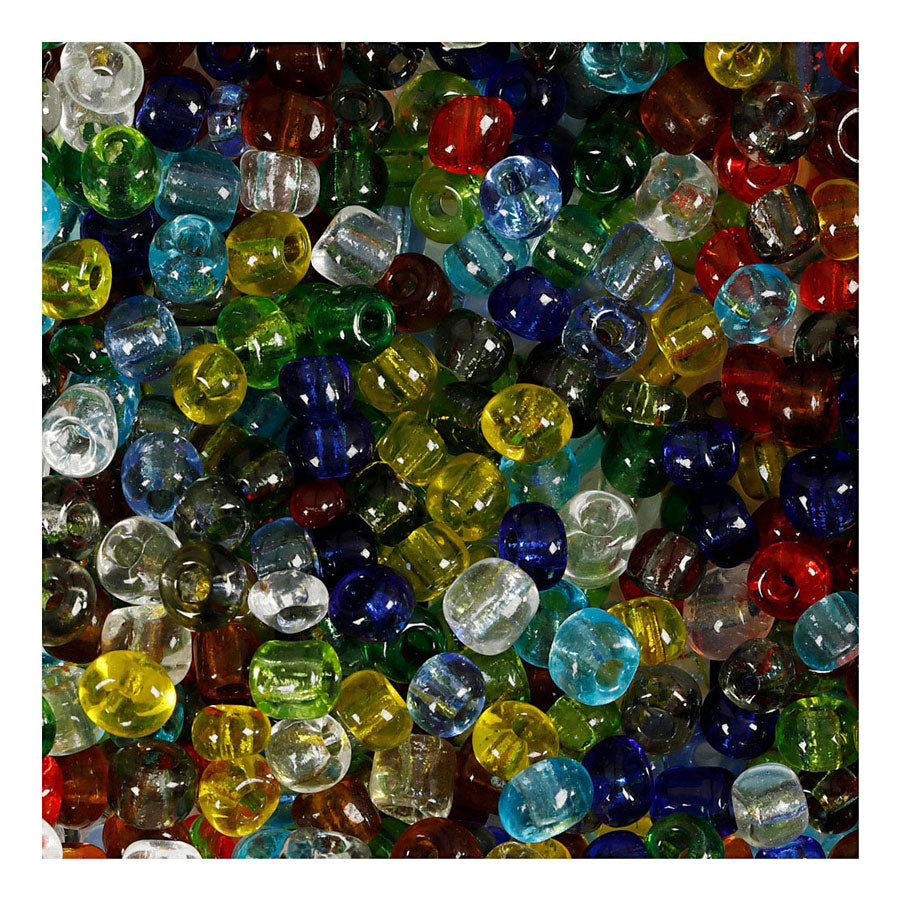 Creativ virksomhed https: www.cchobby.nl frø perler-d-4-mm-størrelse-6-0-holesize-0-9-1-2-mm-transparent-gloss-130-gr-1-doos