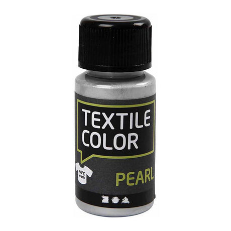 Creativ Company Textile Color -Covering Textile Paint - Silver Pearl, 50 ml