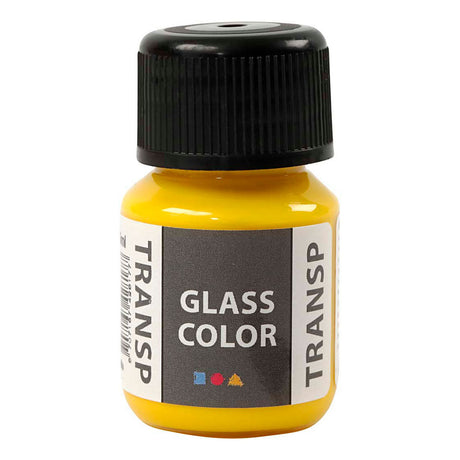 Creativ Company Glass Color Transparent Paint - Citro Geel, 30 ml