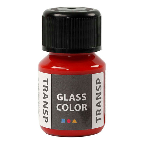 Creativ firma glas farve transparent, rød, 35ml