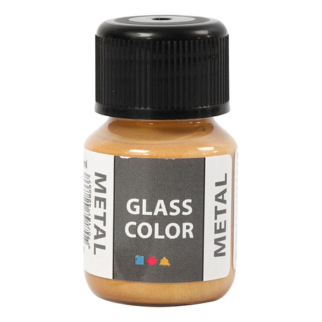 Creativ Company Glass Color Metal Paint - Guld, 30 ml