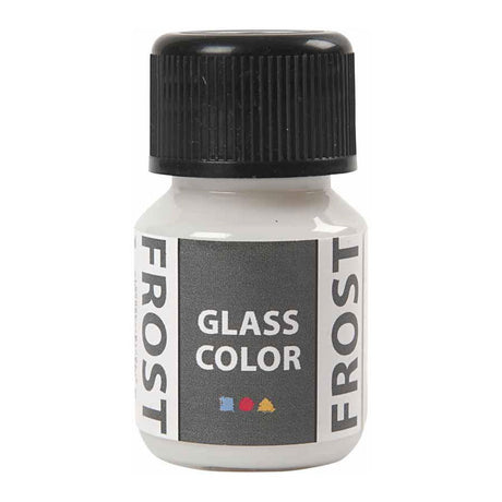 Creativ Company Glass Color Frost Paint - White, 30 ml
