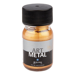 Creativ firmametalmaling - medium guld - blank maling - til forskellige overflader - 30ml - kunstmetal - vandbaseret - perfekt dækning - nem at påføre