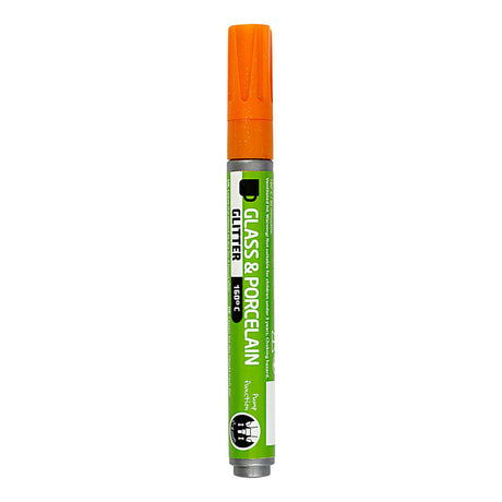 Creativ Company Glass and Porcel Staff Glitter Semi-Cover- Orange