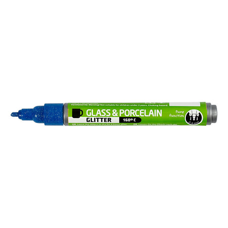 Creativ Company Glass and Porcel Staff Glitter Semi-Cover-Blue