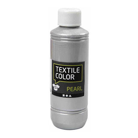 Creativ Company Textile Color -Covering Textile Paint - Silver Pearl, 250 ml