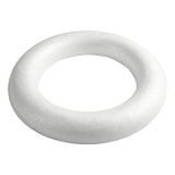 Creativ Company Styropor Ring hvid med flad ryg, 35 cm