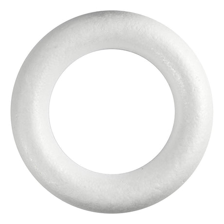 Creativ Company Styropor Ring hvid med flad ryg, 35 cm