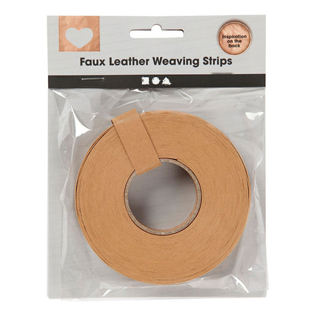 Creativ firma flettestrimler, b: 15 mm, tykkelse 0,55 mm, lysebrun, 9,5 m