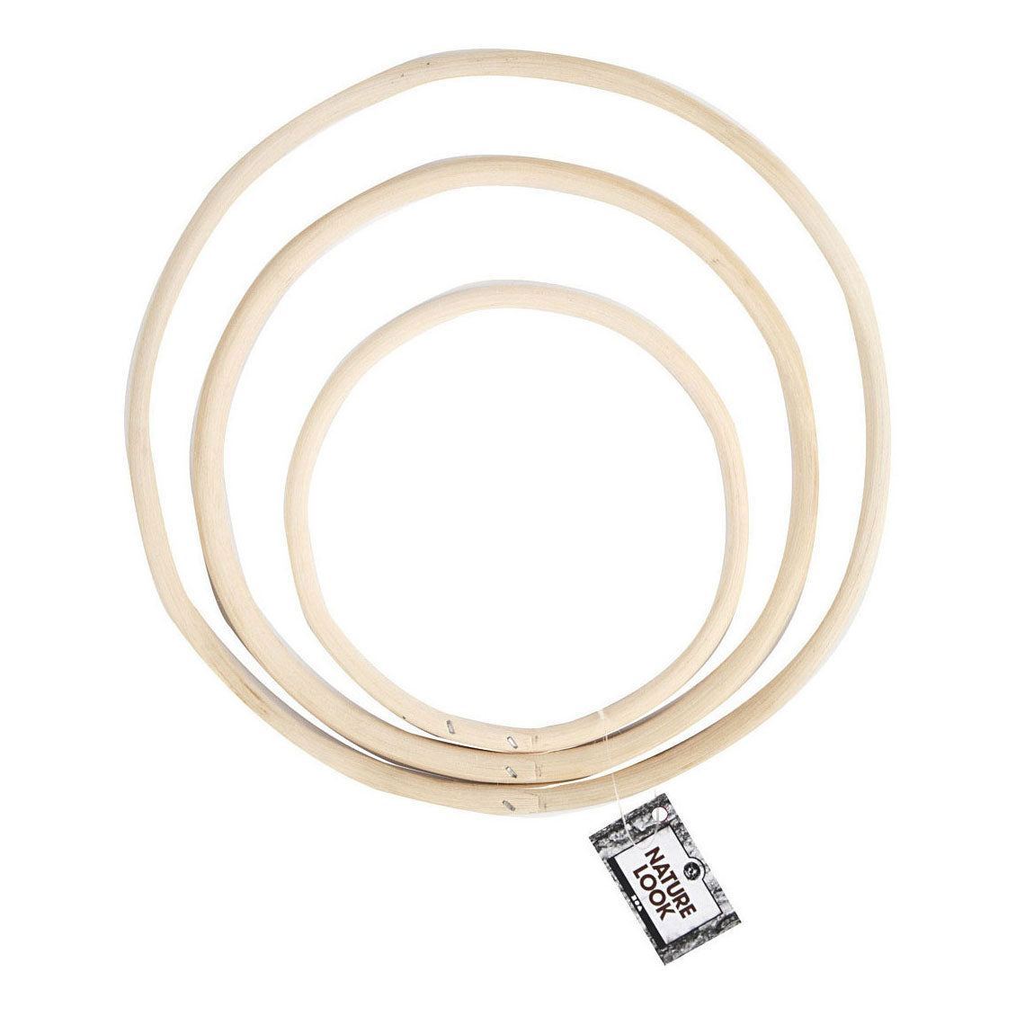 Creativ firma bambusringe 15,3-25,5 cm natur 3 stk