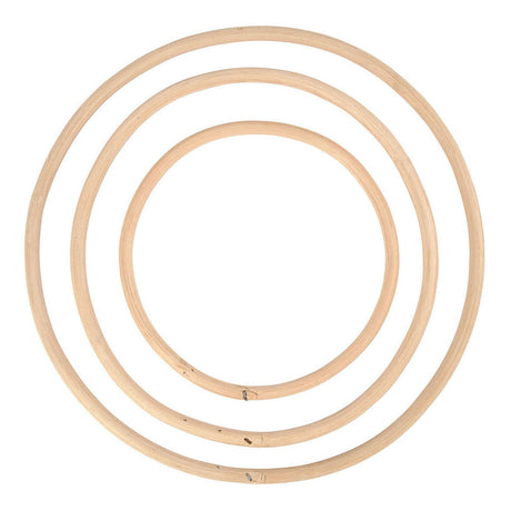 Creativ firma bambusringe 15,3-25,5 cm natur 3 stk