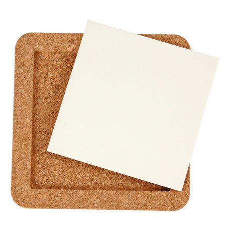 Creativ Company coaster porcelæn med ramme af Cork