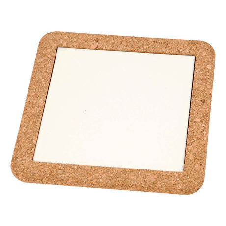 Creativ Company coaster porcelæn med ramme af Cork