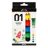 Creativ Company akrylmaling til Kidneren blanke standardfarver, 6x20ml