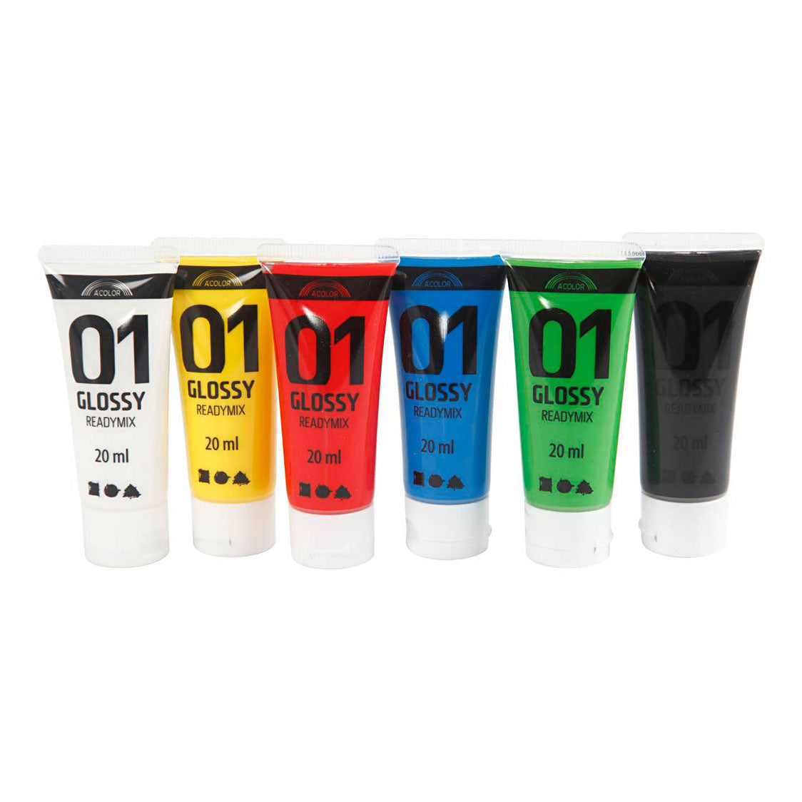 Creativ Company akrylmaling til Kidneren blanke standardfarver, 6x20ml