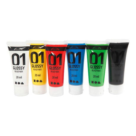 Creativ Company akrylmaling til Kidneren blanke standardfarver, 6x20ml