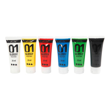 Creativ Company akrylmaling til Kidneren blanke standardfarver, 6x20ml