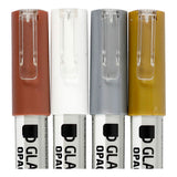 Creativ Company Glass Porcelain Stones, der sammenligner brunt guld sølvhvide, 4 ..