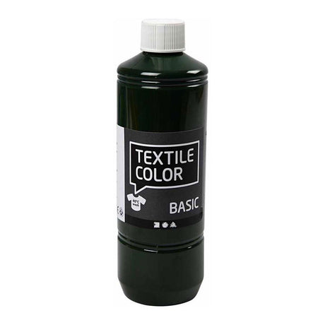Creativ Company Textile Color Semi -Covering Textile Paint - Olive Green, 500 ml