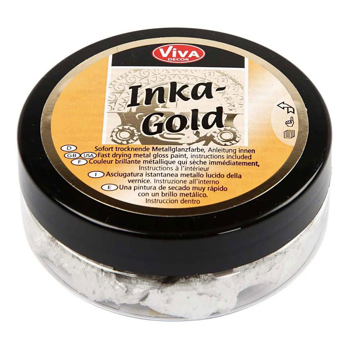 Creativ Company Inka -Gold Glosswax - Platin, 50 ml
