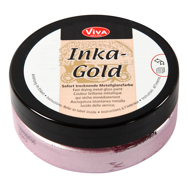 Viva pasta voks - glansvoks - inka guld - rosenkvarts - dekoration - 50ml