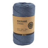 Creativ Company Macrame Cord - Blue, 198m