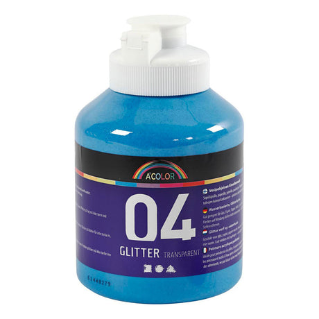 Creativ Company akrylmalingsglitter til børn - blå, 500 ml