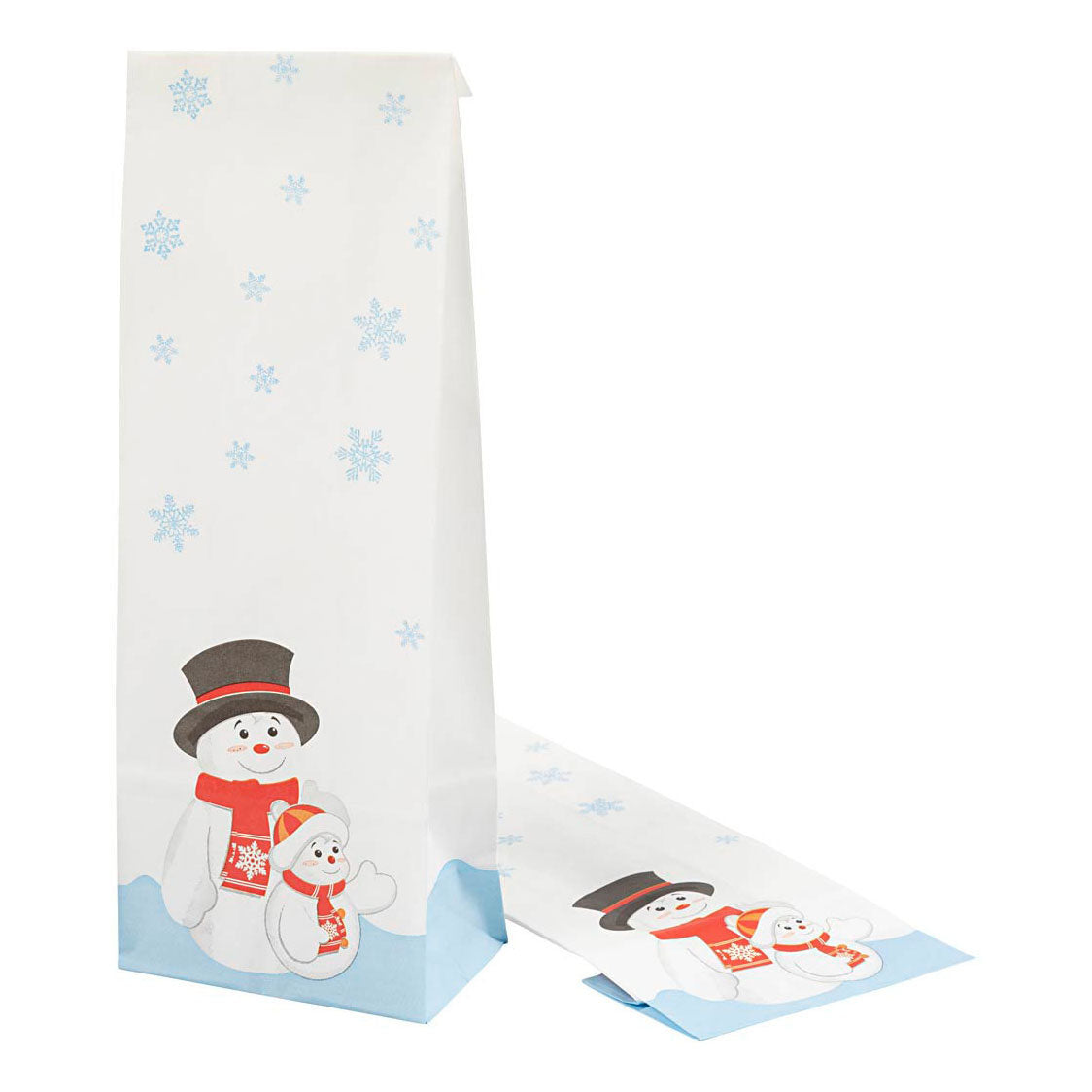 Creativ firma papirpose med julemotiv, 100 stk.