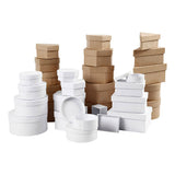 Creativ Company Boxes Brown og White 6,5-18 cm, 30 ..