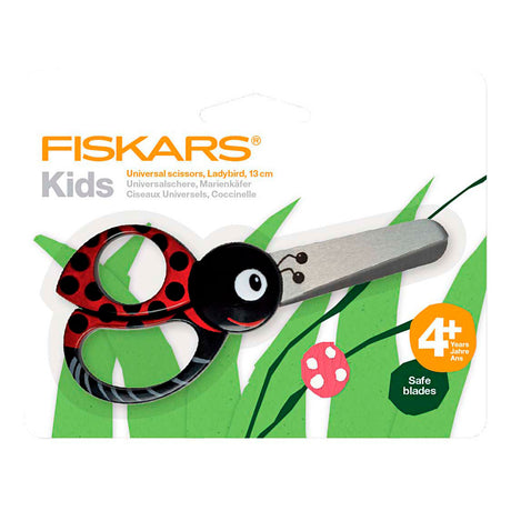 Creativ company fiskars børnesaks med dyremotiv, mariehøne, L: 13 cm, 1 stk.