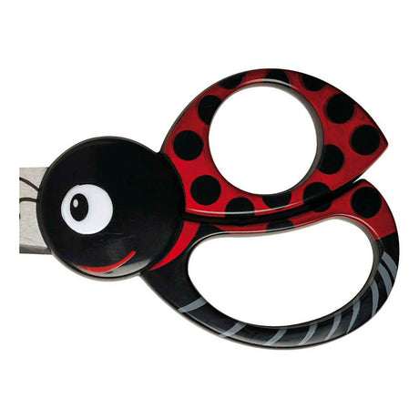Creativ company fiskars børnesaks med dyremotiv, mariehøne, L: 13 cm, 1 stk.