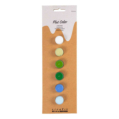 Creativ company plus farve akrylmaling, blågrøn harmoni, 6x5 ml 1 æske