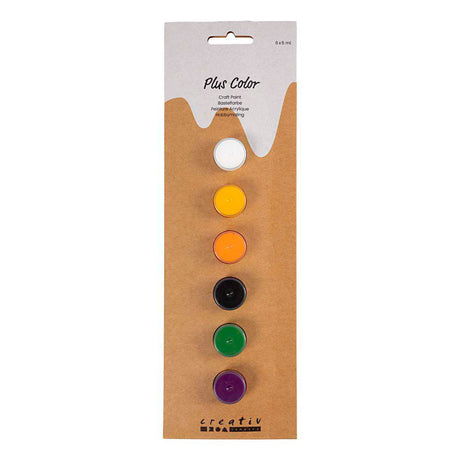 Creativ company plus farve akrylmaling, halloween farver, 6x5 ml 1 æske
