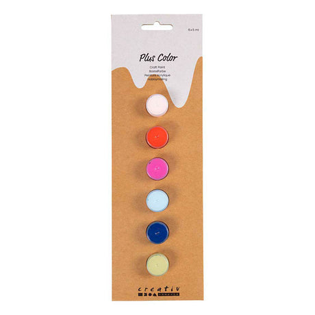 Creativ company plus farve akrylmaling, stærke farver, 6x5 ml 1 æske