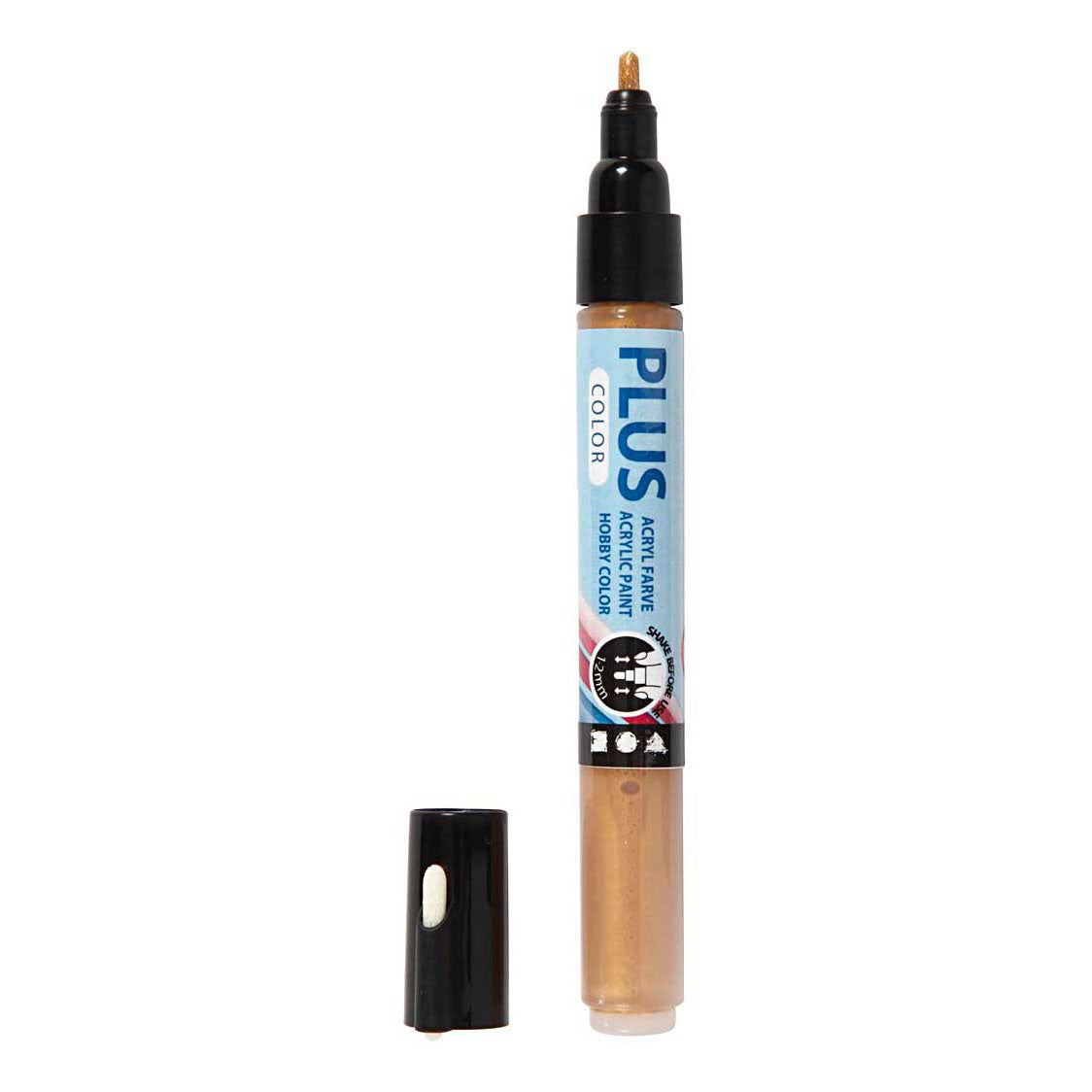 Creativ company plus farvetusch 1-2mm - guld