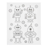 Creativ virksomhed https: www.cchobby.nl malerlærred-med-tryk-robotter-d-1-6-cm-dimensioner-24x30-cm-360-gr-1-piece