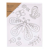 Creativ firma malerlærred med stort sommerfugleprint - 24x30cm