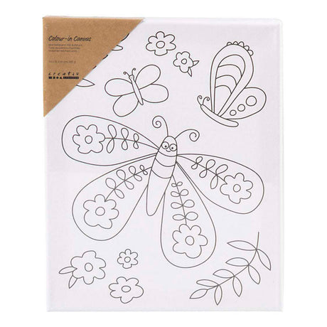 Creativ firma malerlærred med tryk, stor sommerfugl, d: 1,6 cm, størrelse 24x30 cm, 360 g, 1 stk.