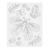 Creativ firma malerlærred med stort sommerfugleprint - 24x30cm