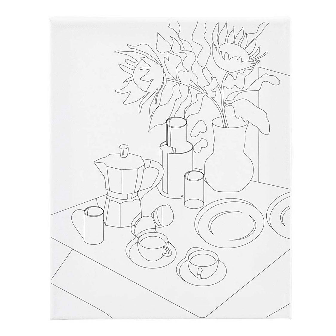 Creativ firma malerlærred med print morgenbord - 24x30cm