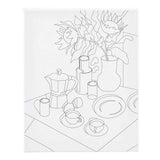 Creativ firma malerlærred med print morgenbord - 24x30cm