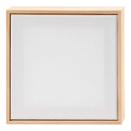 Creativ company strakt lærred med ramme, størrelse 15,8x15,8 cm, 280 g, hvid, 1 stk.