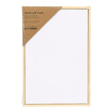 Creativ company opspændt lærred med ramme 280gr. 15,8x23,8cm - hvid