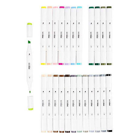 Creativ virksomhed https: www.cchobby.nl tegning markør-linjetykkelse-1-8-mm-pastelfarver-standardfarver-24-stykke-1-kasse